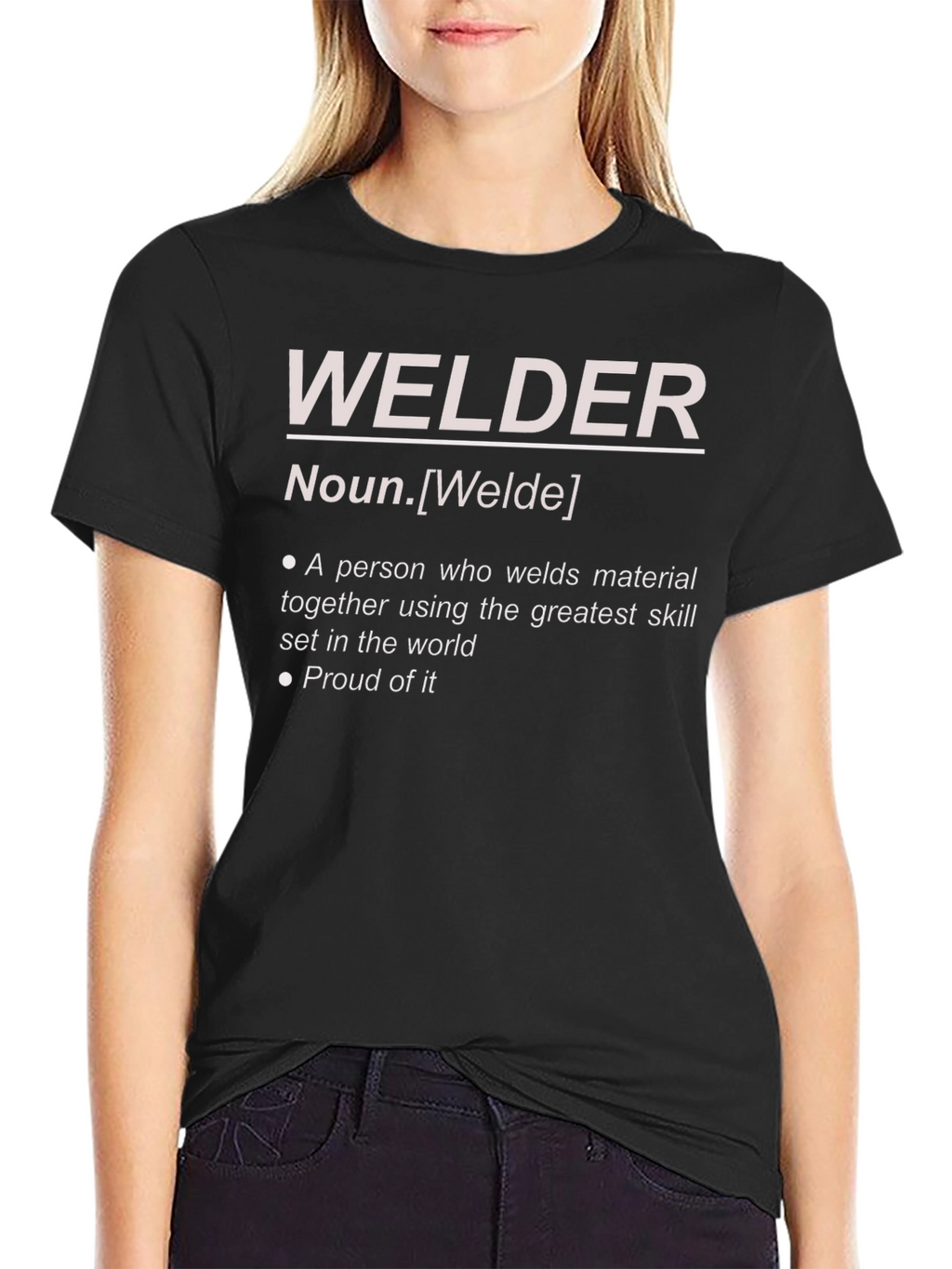 Welder Definition Graphic Tee - Black Cotton Blend