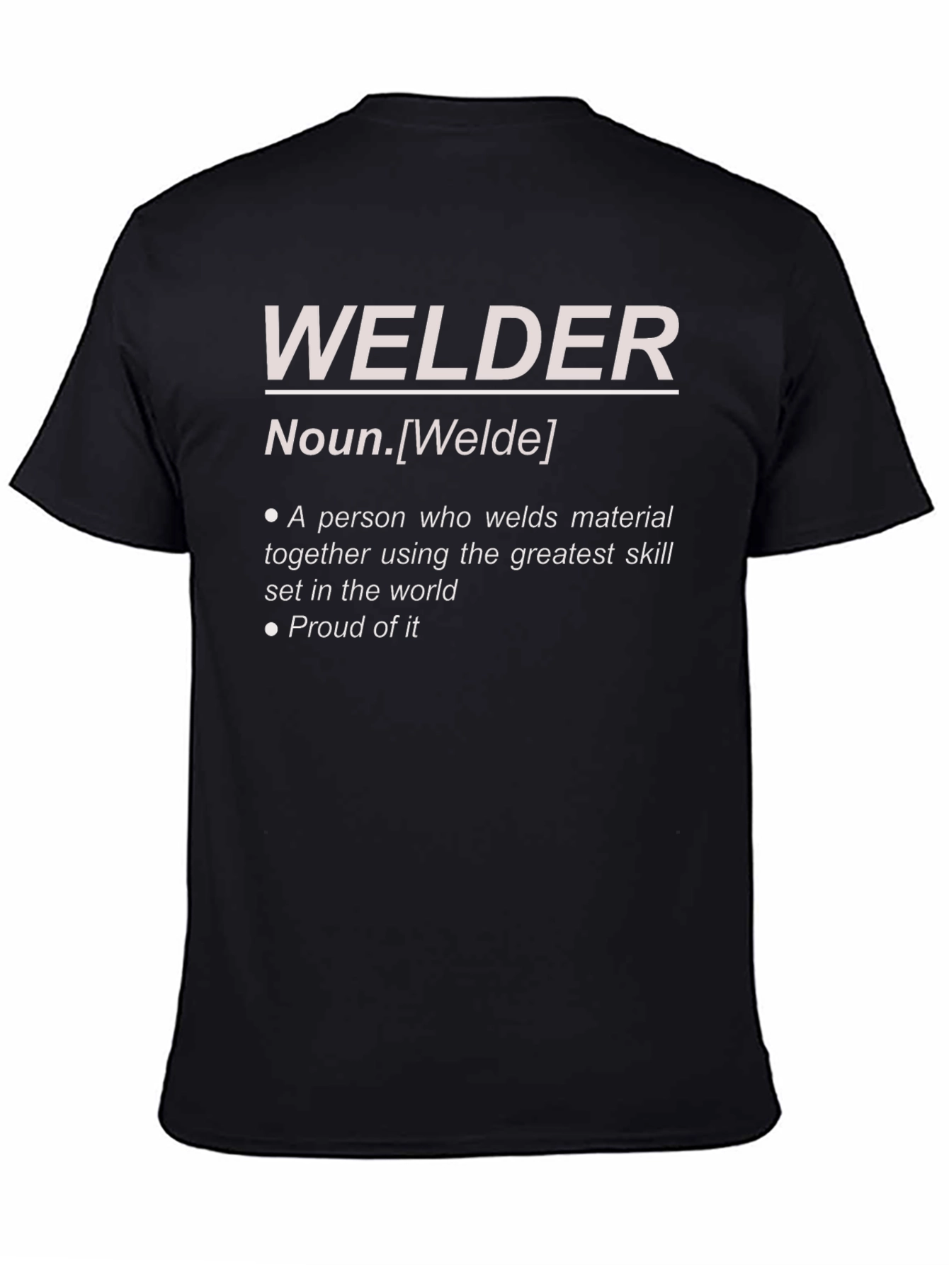 Welder Definition Graphic Tee - Black Cotton Blend