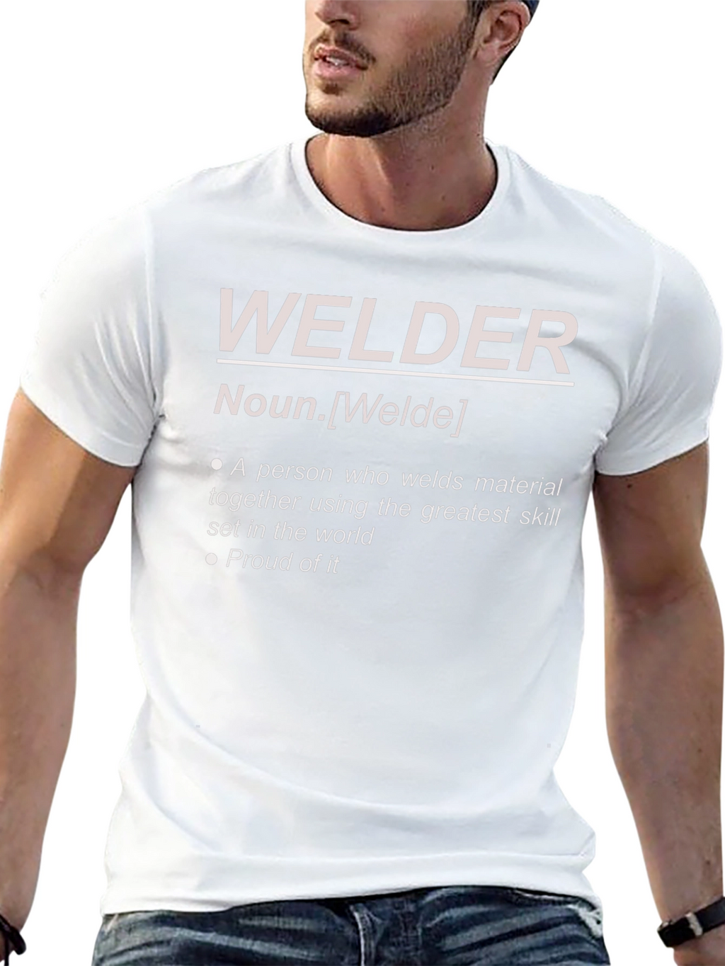 Welder Definition Graphic Tee - Black Cotton Blend