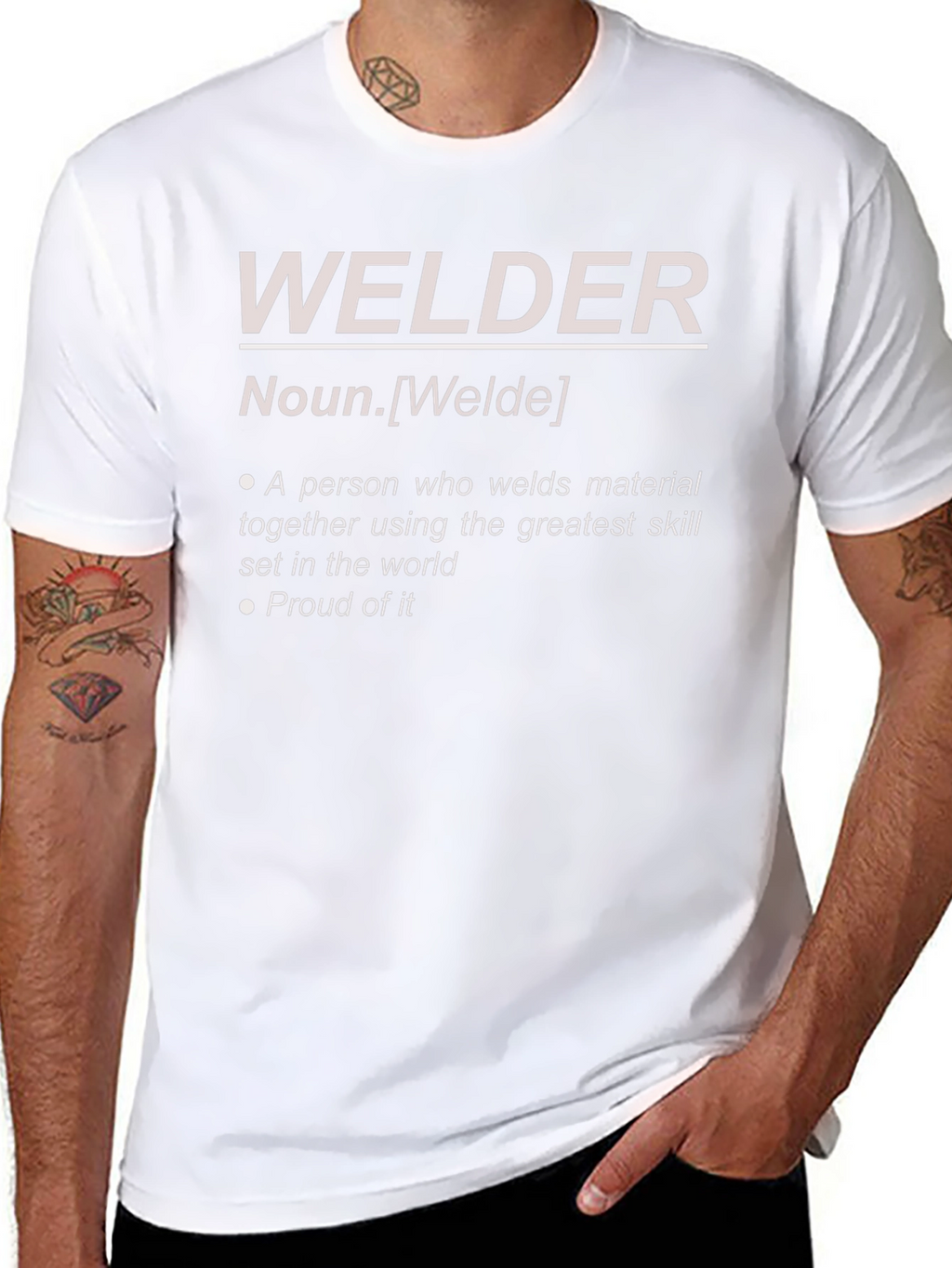 Welder Definition Graphic Tee - Black Cotton Blend
