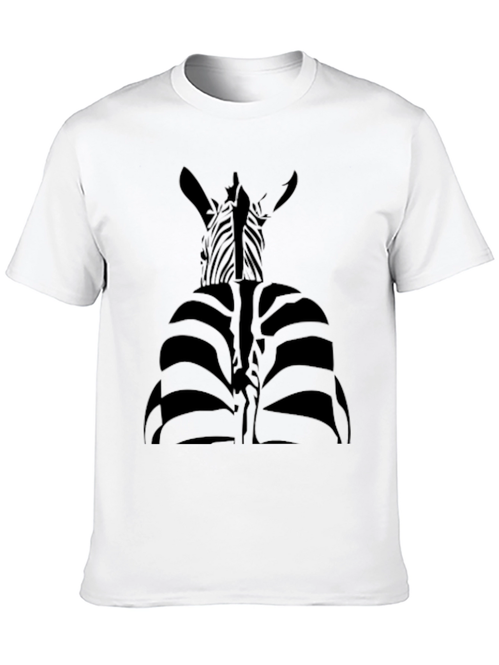 Striking Zebra Graphic Tee - Unique Black Shirt