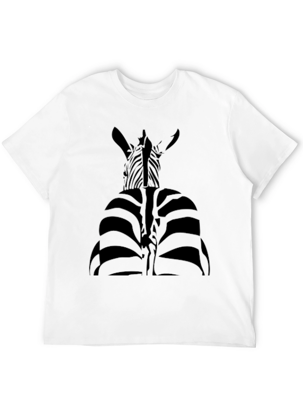 Striking Zebra Graphic Tee - Unique Black Shirt