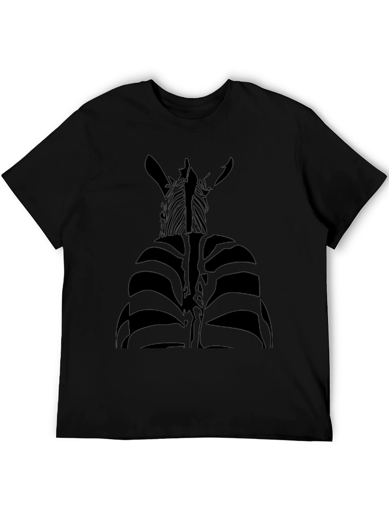 Striking Zebra Graphic Tee - Unique Black Shirt
