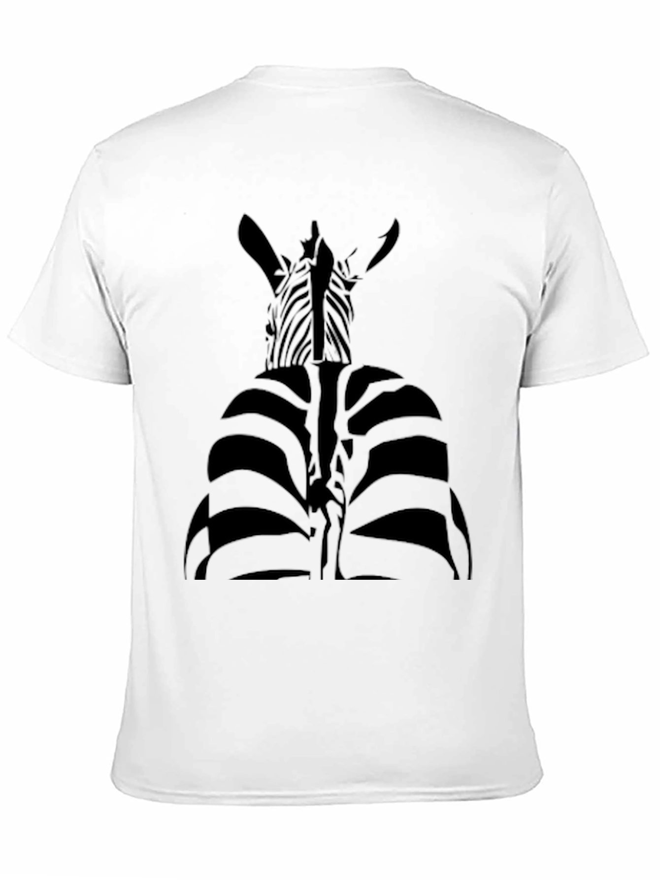 Striking Zebra Graphic Tee - Unique Black Shirt