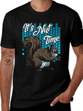 Its Nut Time Squirrel Graphic T-Shirt