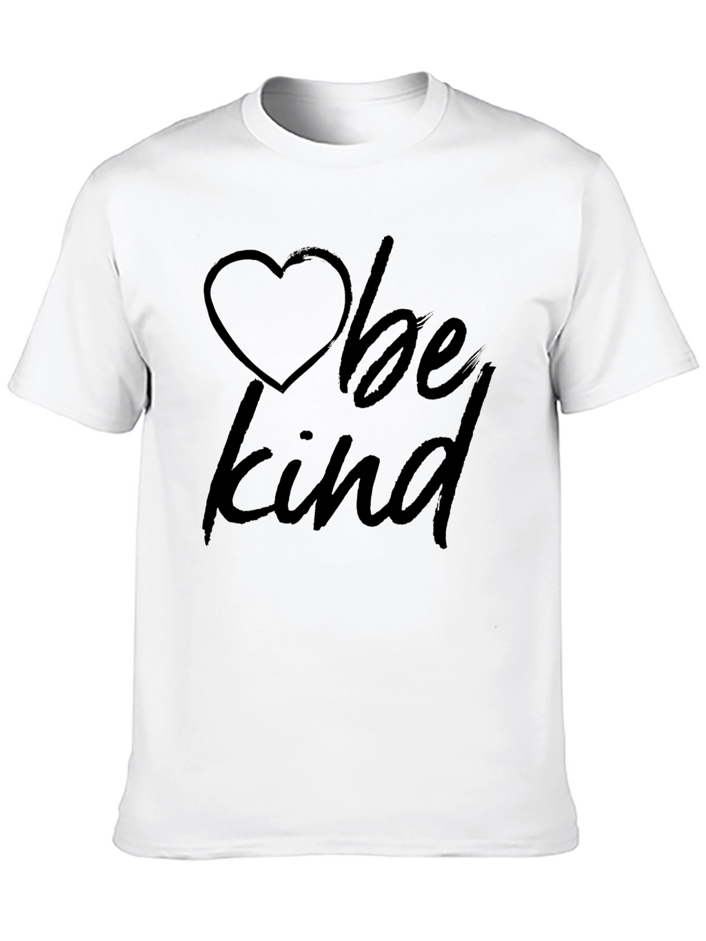 Be Kind Heart Graphic Tee -  Classic Crew Neck