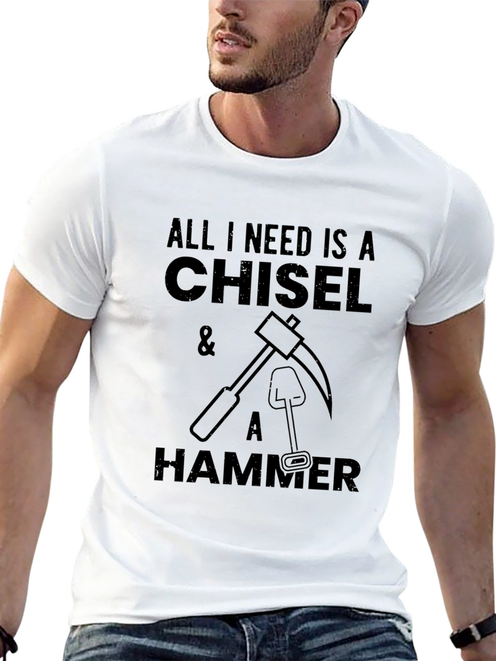 Chisel and Hammer Graphic T-Shirt