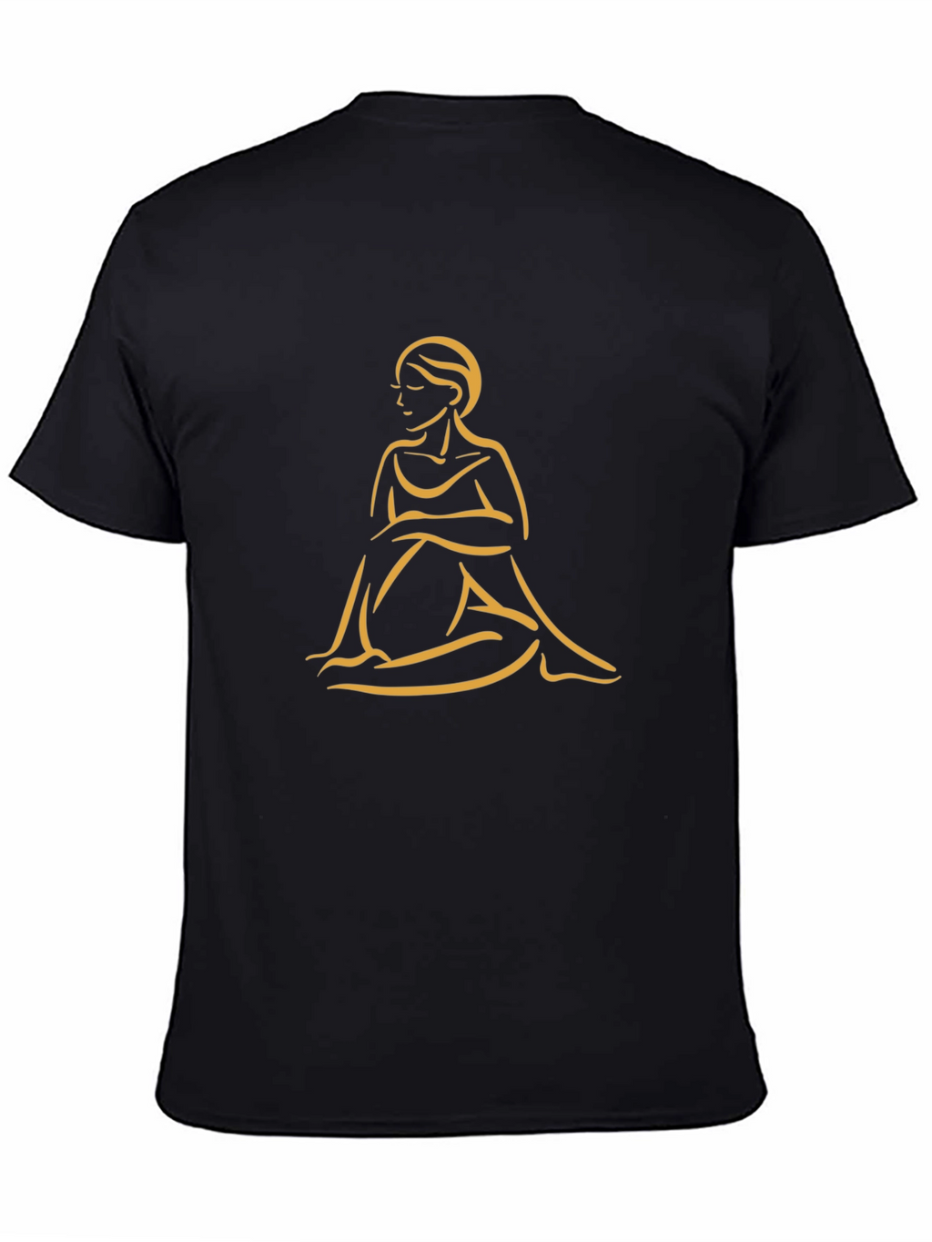 Elegant Woman Graphic Tee - Black