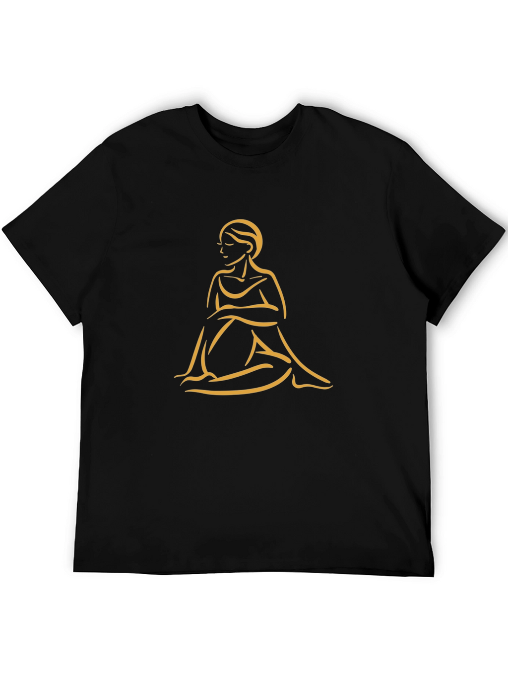 Elegant Woman Graphic Tee - Black