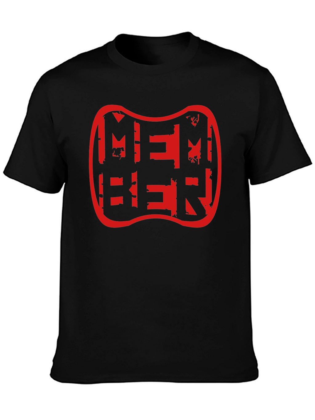 Member Distressed Graphic Tee - Black