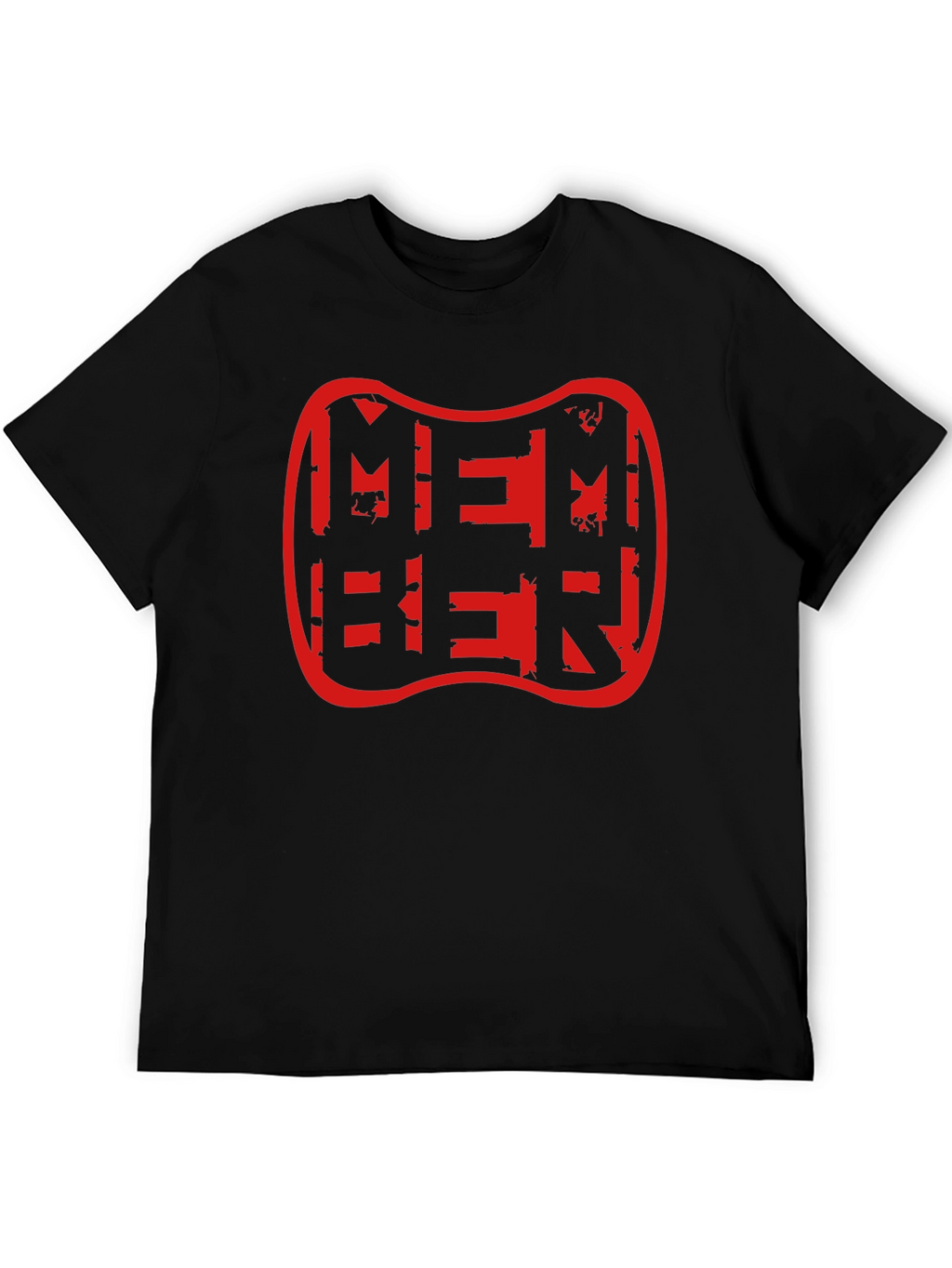 Member Distressed Graphic Tee - Black