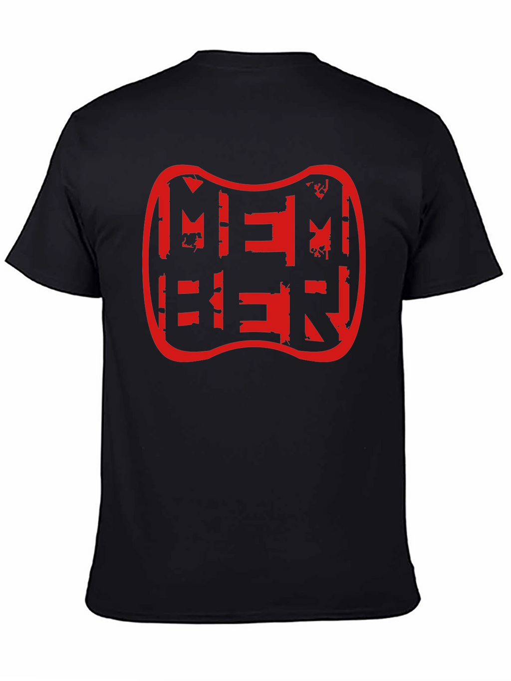 Member Distressed Graphic Tee - Black