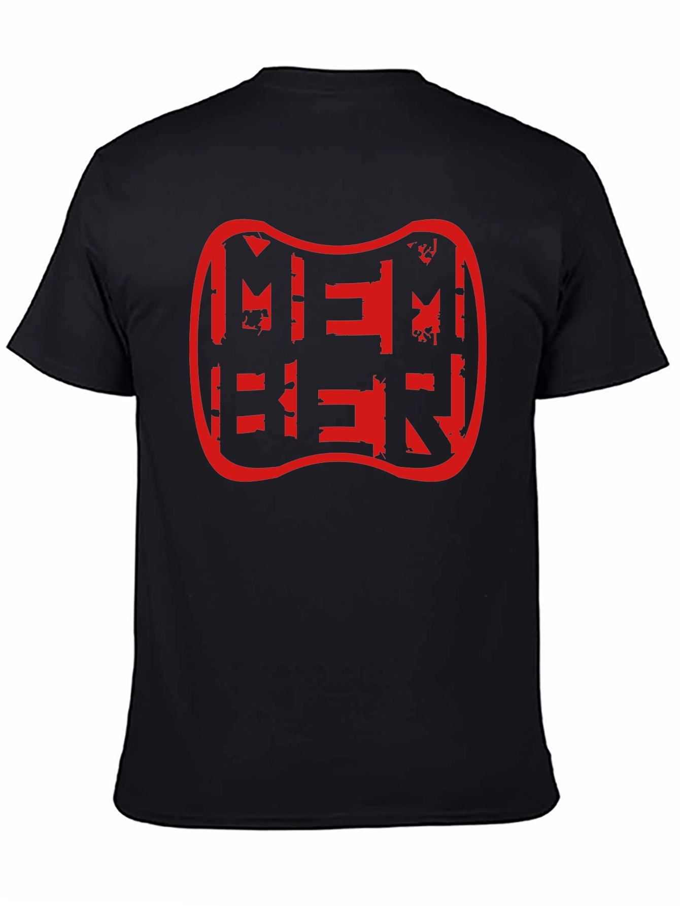Member Distressed Graphic Tee - Black