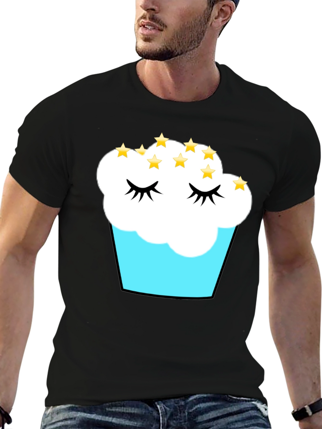 Cupcake Dreams T-Shirt - Black Cotton Tee