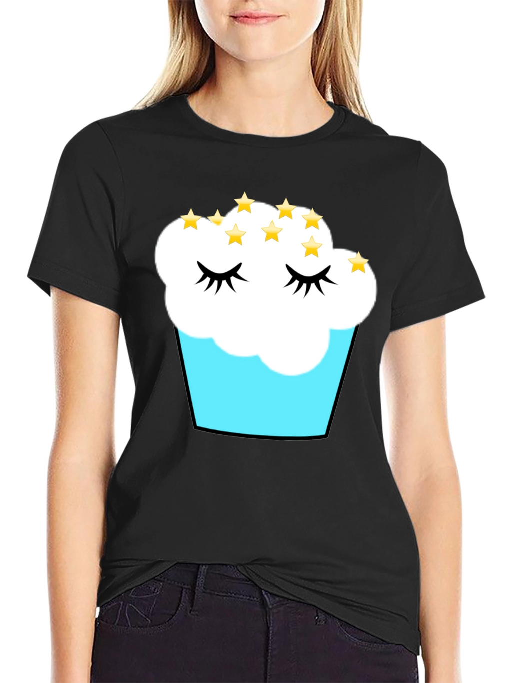 Cupcake Dreams T-Shirt - Black Cotton Tee