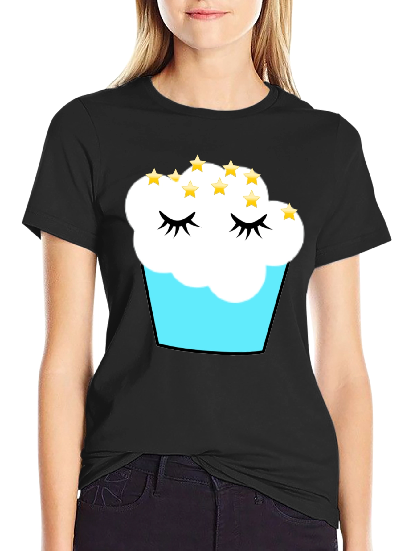 Cupcake Dreams T-Shirt - Black Cotton Tee