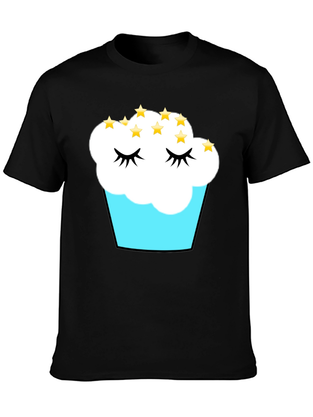Cupcake Dreams T-Shirt - Black Cotton Tee