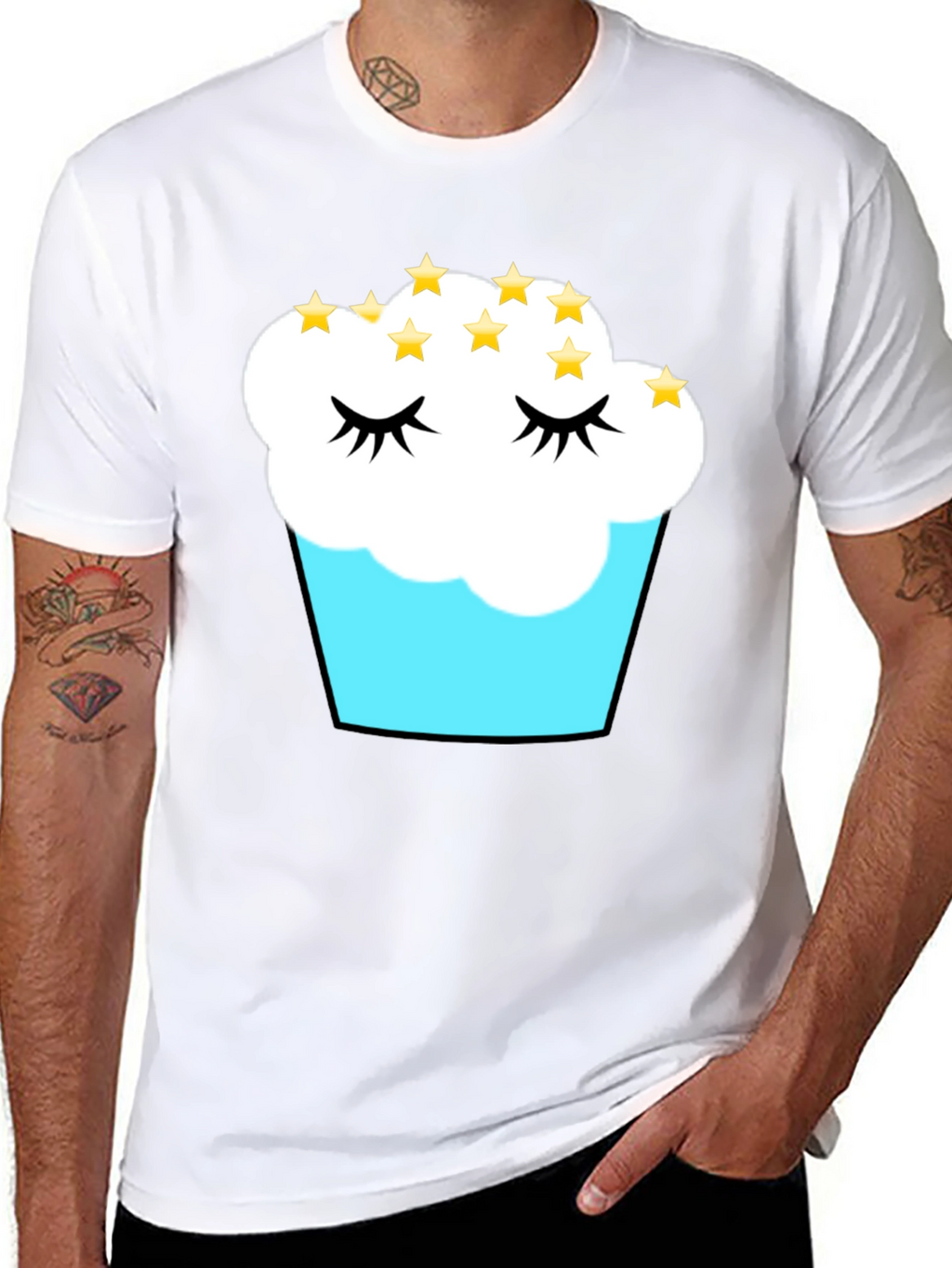 Cupcake Dreams T-Shirt - Black Cotton Tee
