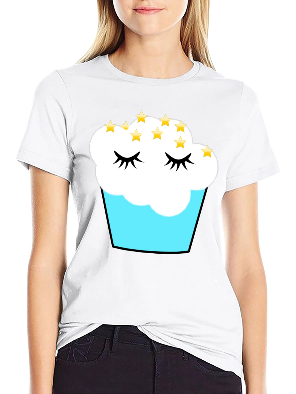 Cupcake Dreams T-Shirt - Black Cotton Tee