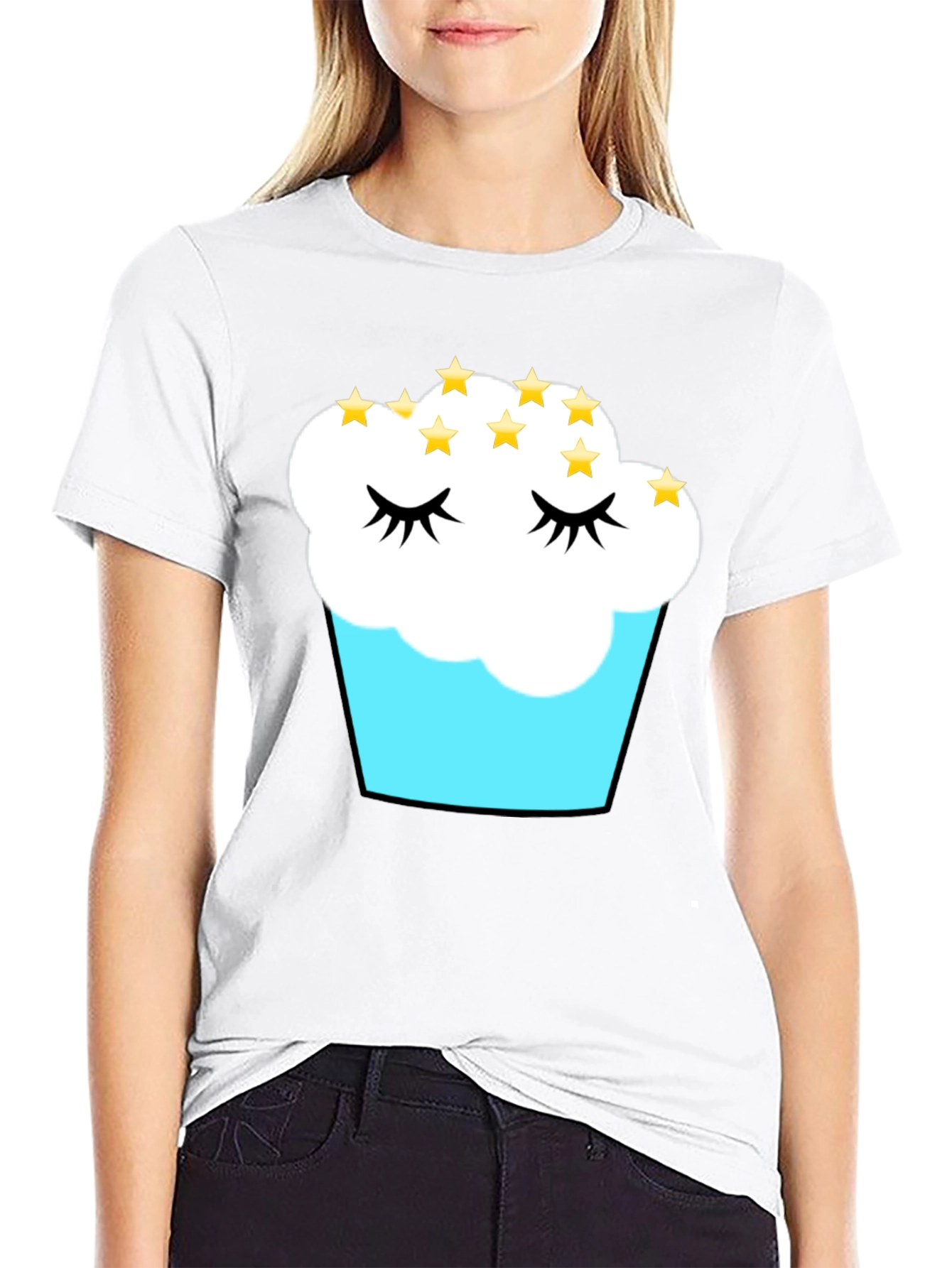 Cupcake Dreams T-Shirt - Black Cotton Tee