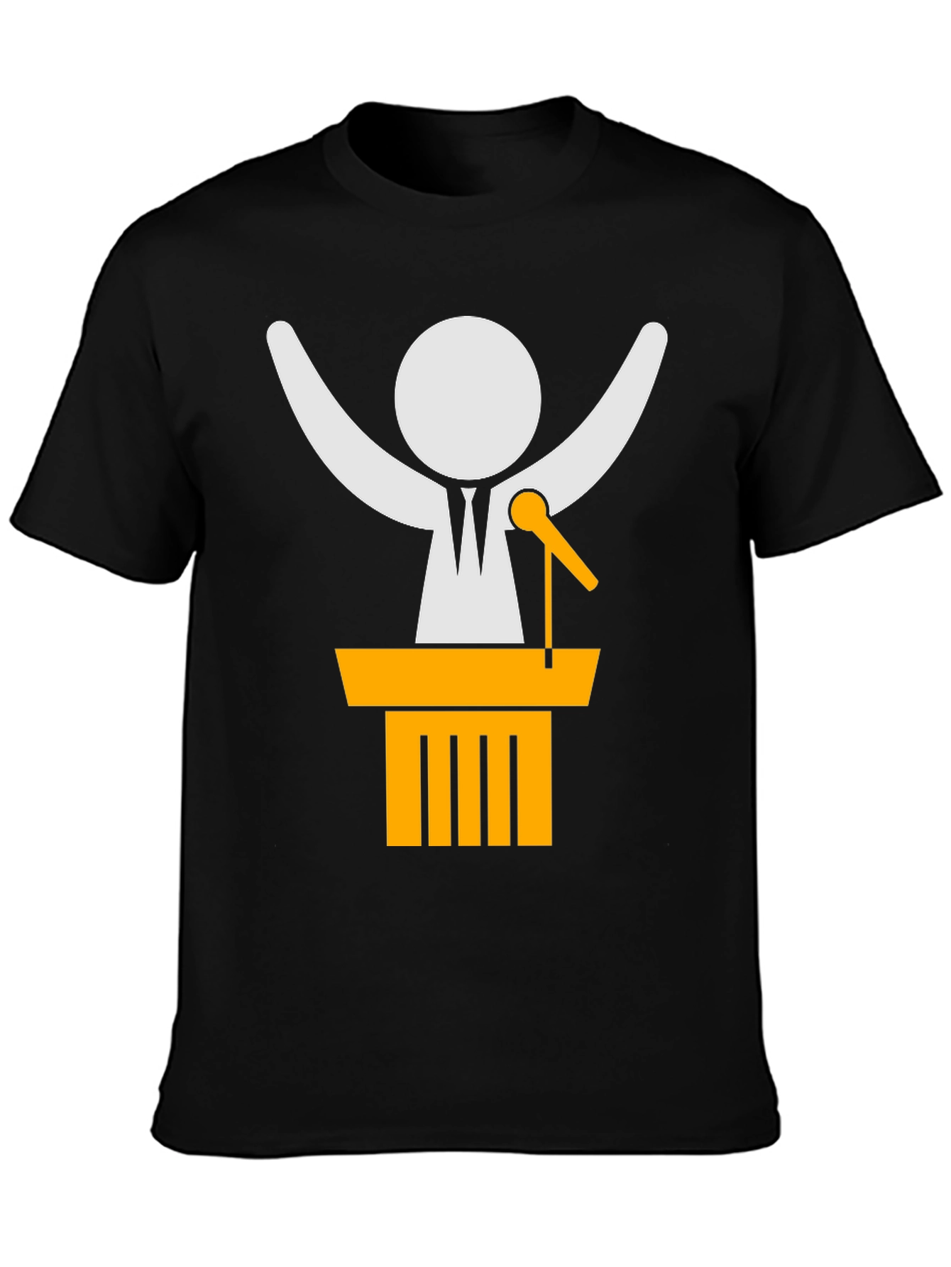Speaker Icon Black T-Shirt