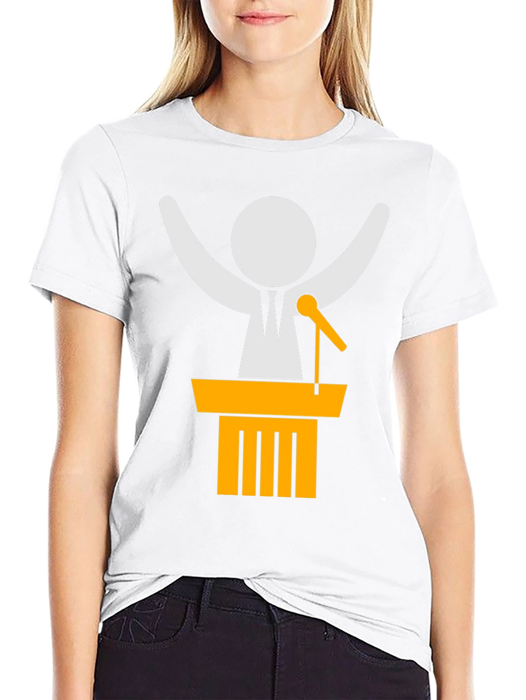 Speaker Icon Black T-Shirt