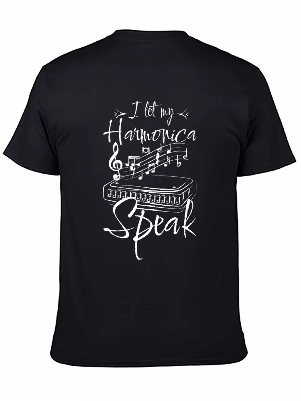 Harmonica Speak T-Shirt - Music Lover Tee