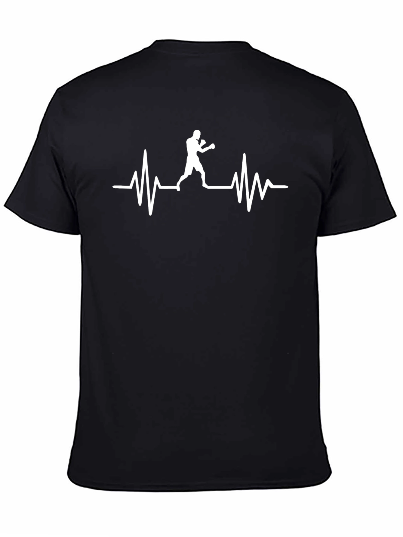 Boxer Heartbeat Graphic Tee - Black
