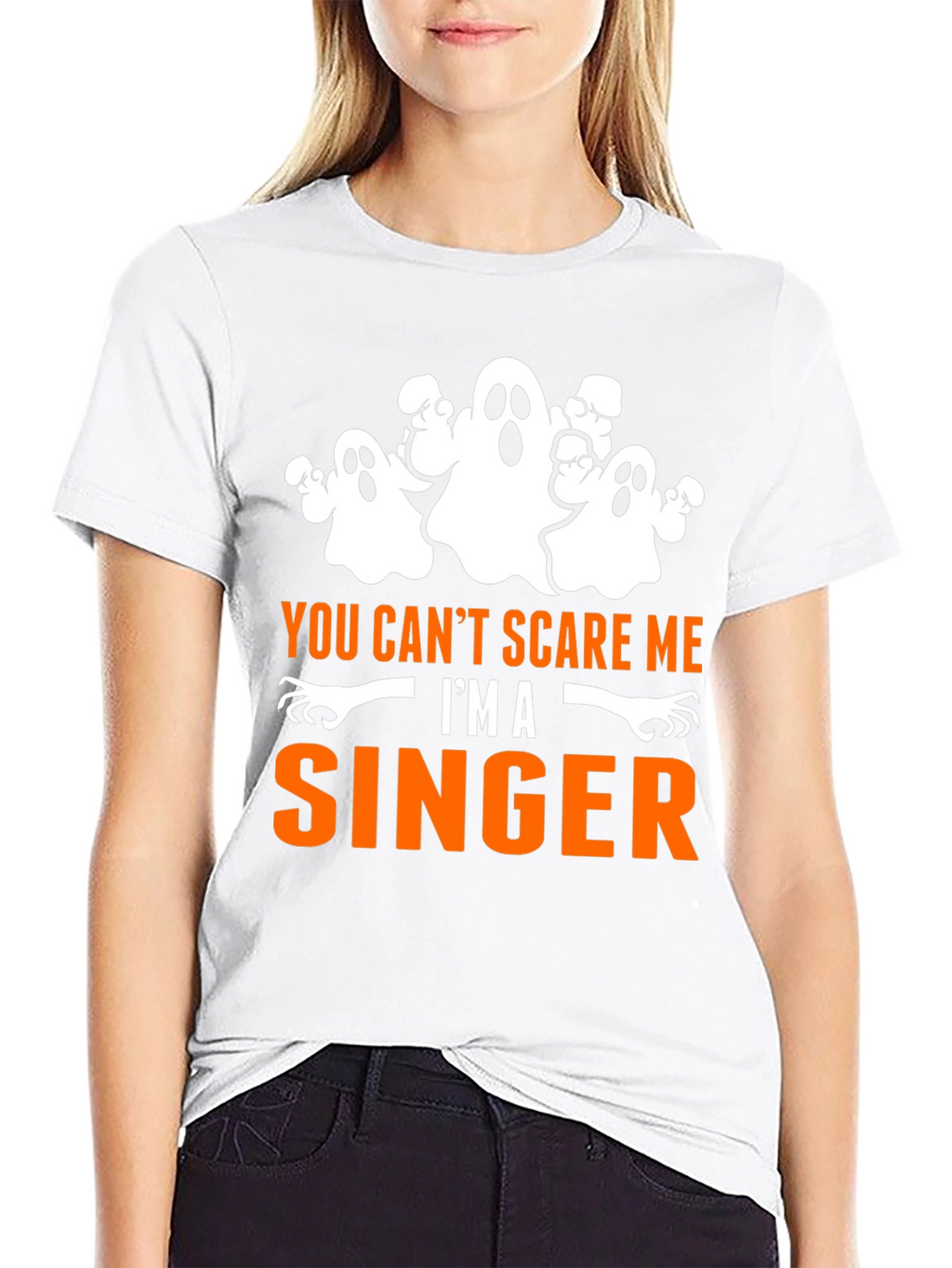 You Cant Scare Me Im A Singer Halloween T-Shirt