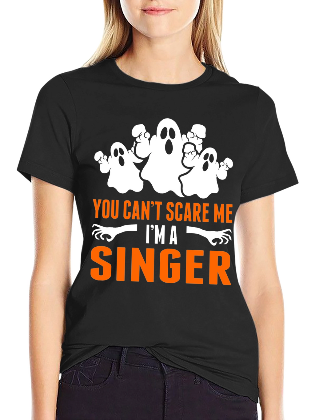 You Cant Scare Me Im A Singer Halloween T-Shirt