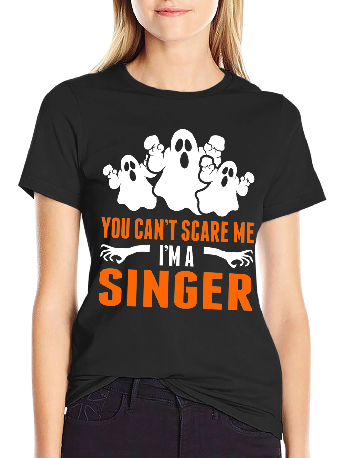 You Cant Scare Me Im A Singer Halloween T-Shirt