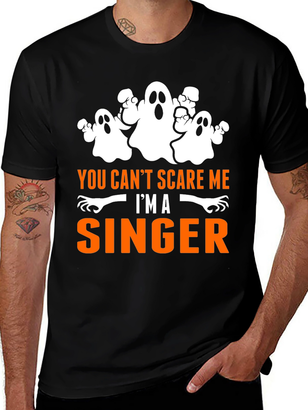 You Cant Scare Me Im A Singer Halloween T-Shirt