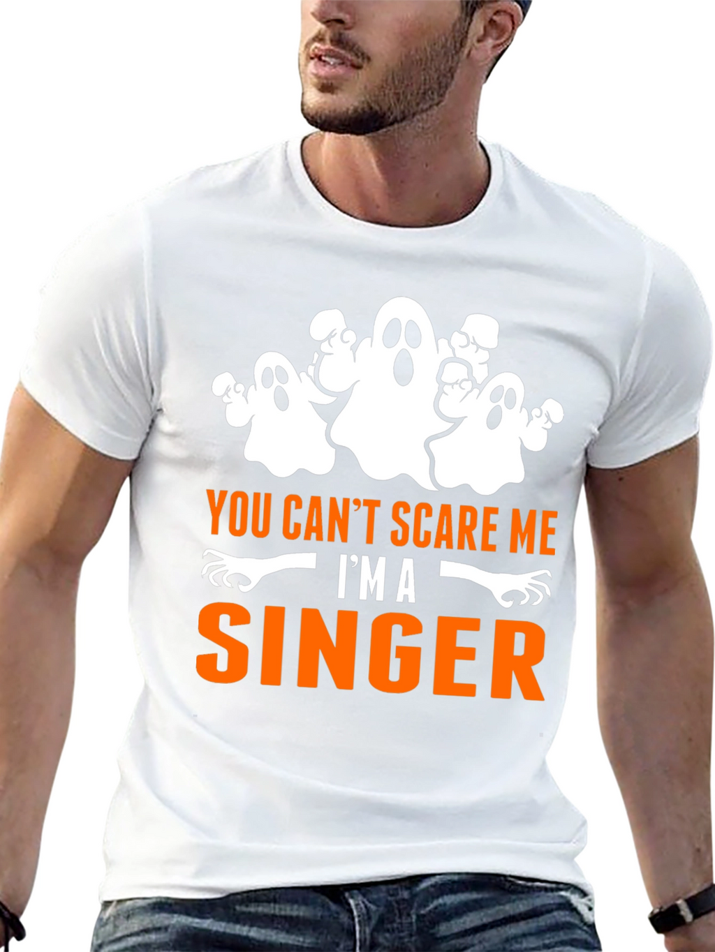 You Cant Scare Me Im A Singer Halloween T-Shirt