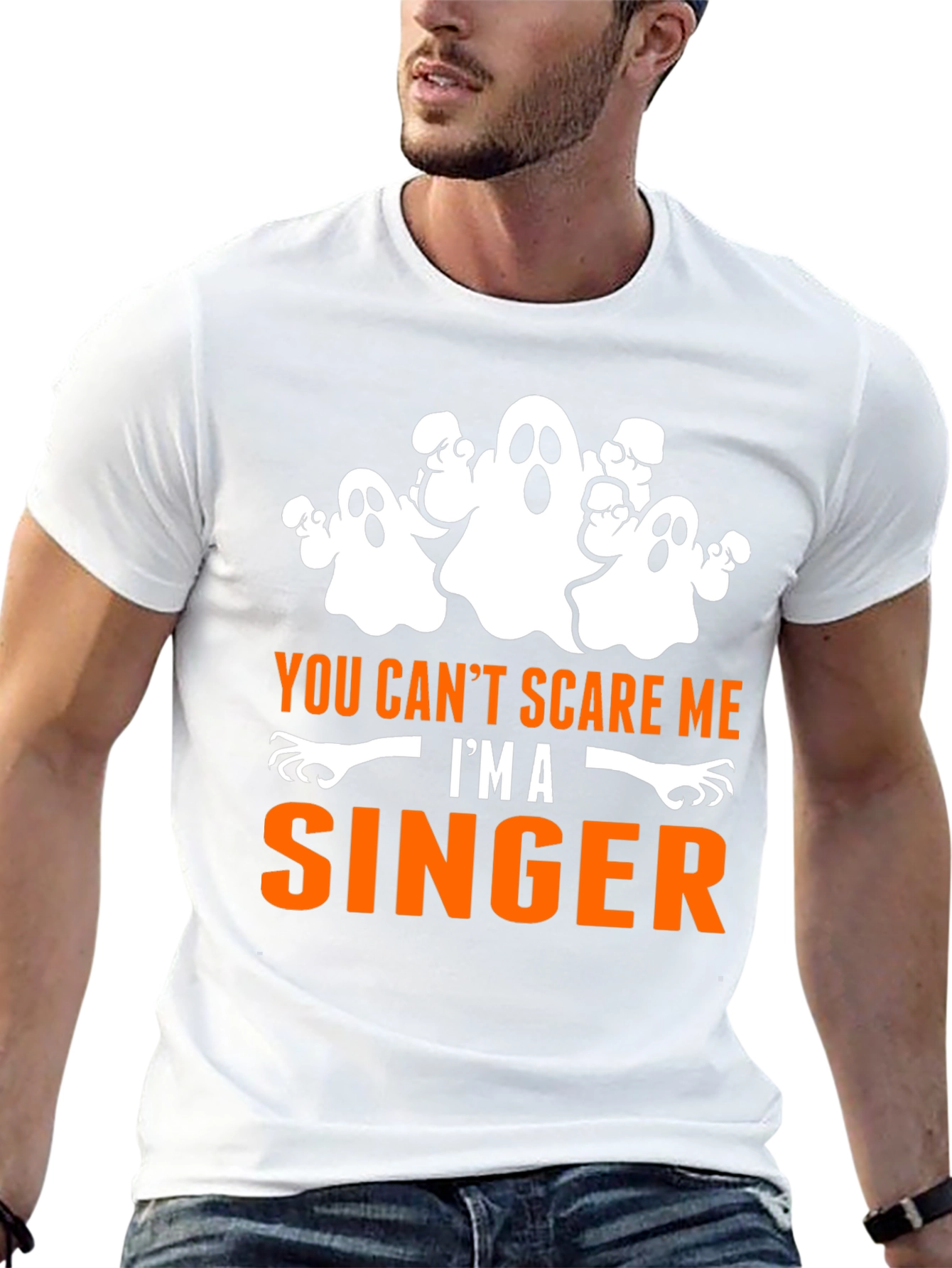 You Cant Scare Me Im A Singer Halloween T-Shirt