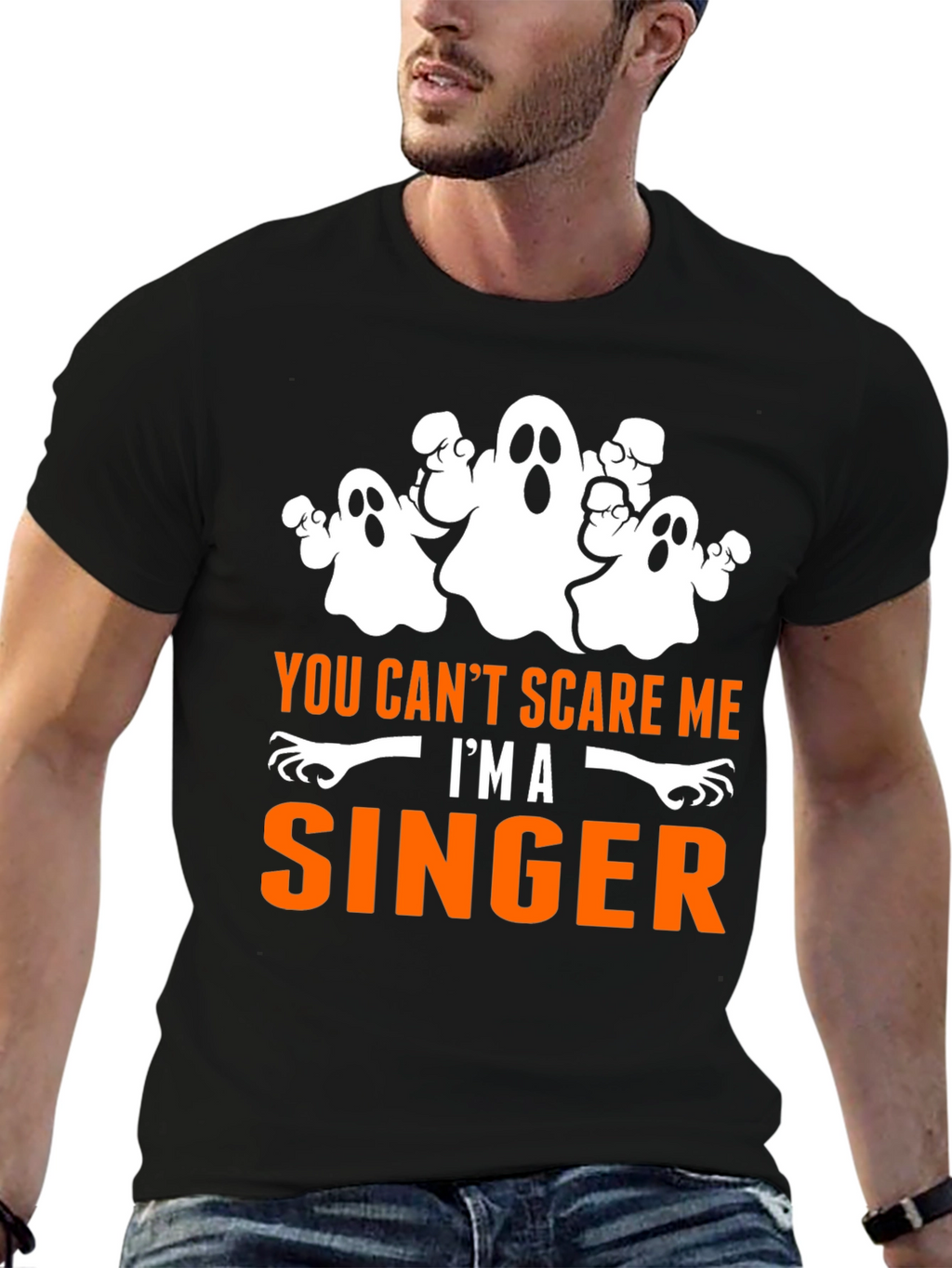 You Cant Scare Me Im A Singer Halloween T-Shirt
