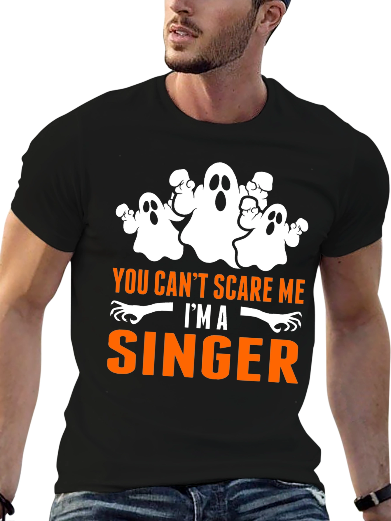 You Cant Scare Me Im A Singer Halloween T-Shirt