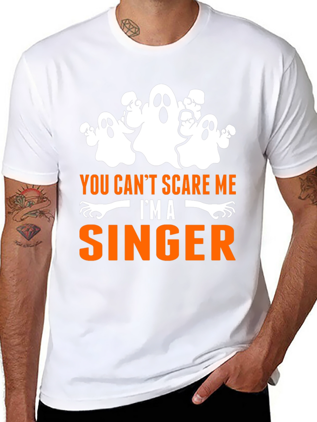 You Cant Scare Me Im A Singer Halloween T-Shirt