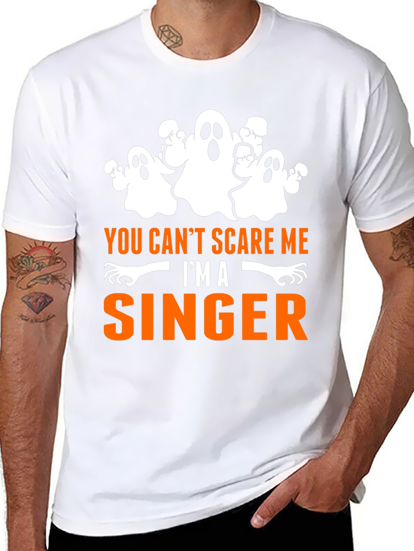 You Cant Scare Me Im A Singer Halloween T-Shirt