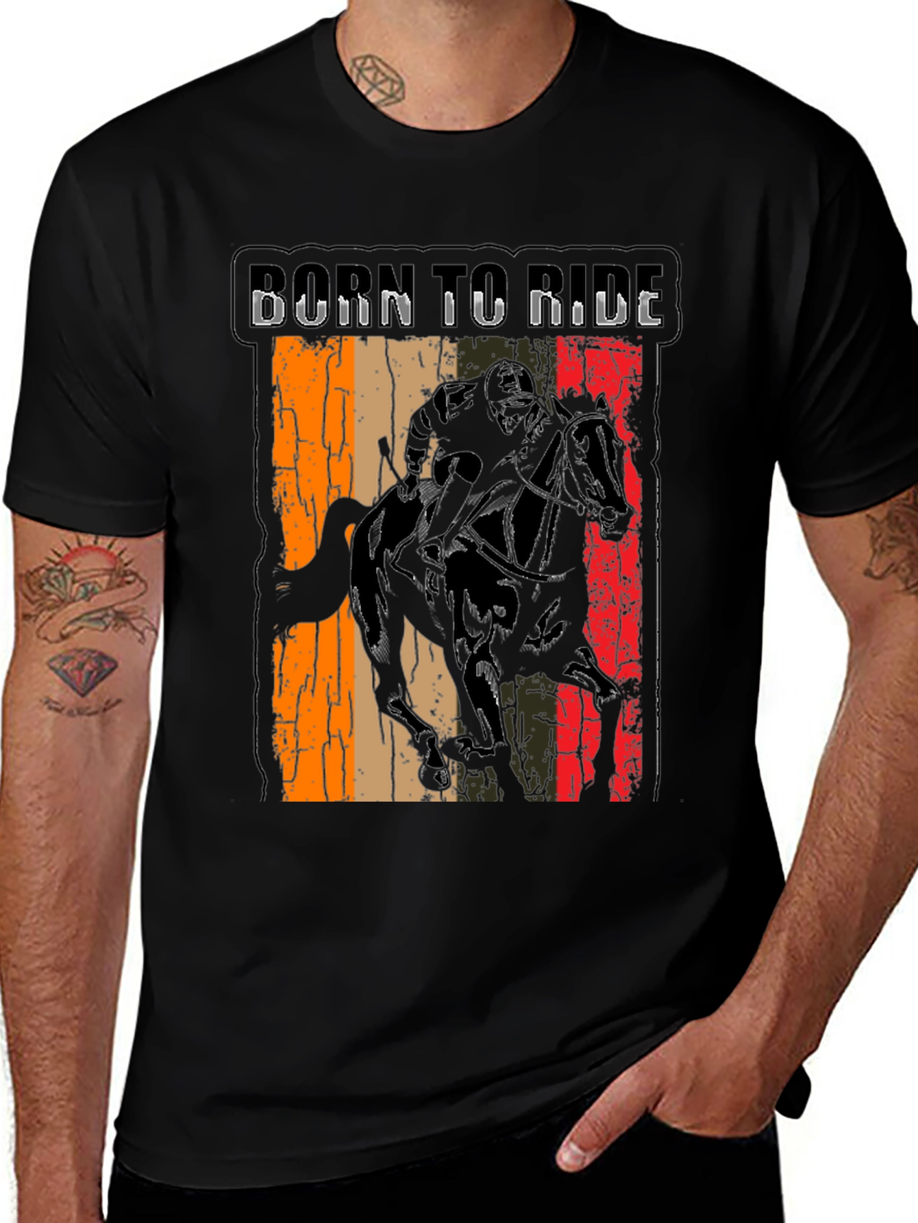 Born to Ride Graphic Tee - Equestrian Style
