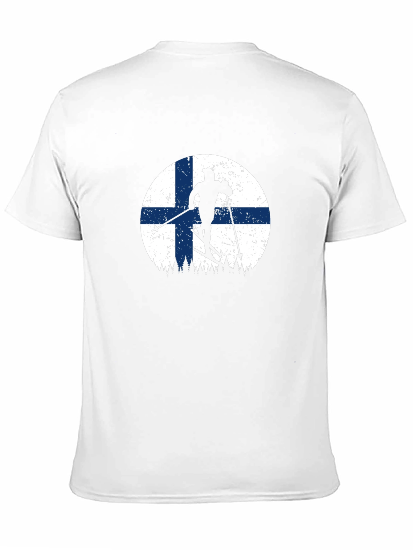 Finland Skiing Silhouette T-Shirt