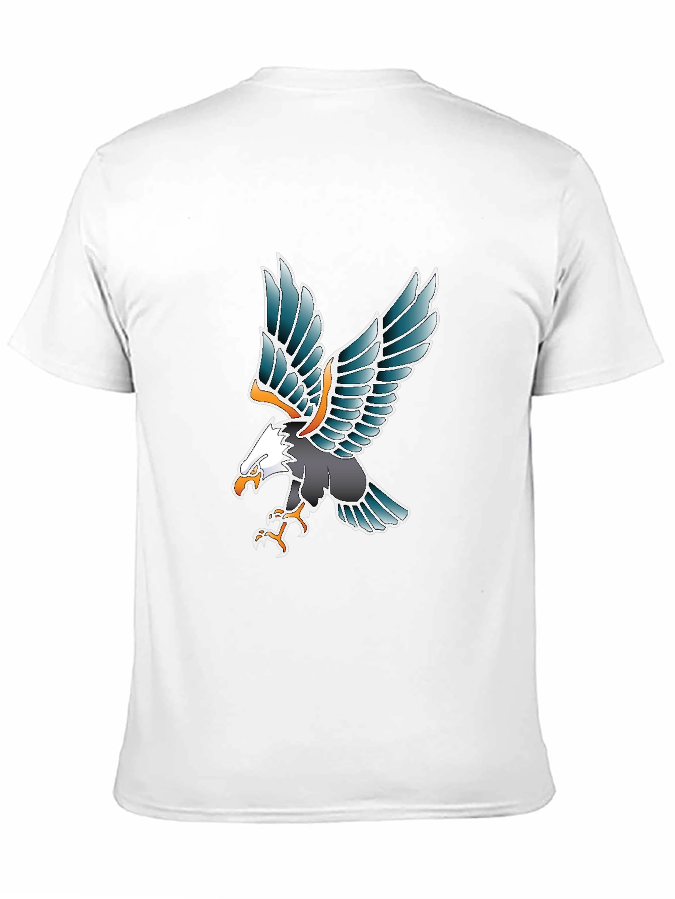 Eagle Graphic Tee - Black Cotton Blend