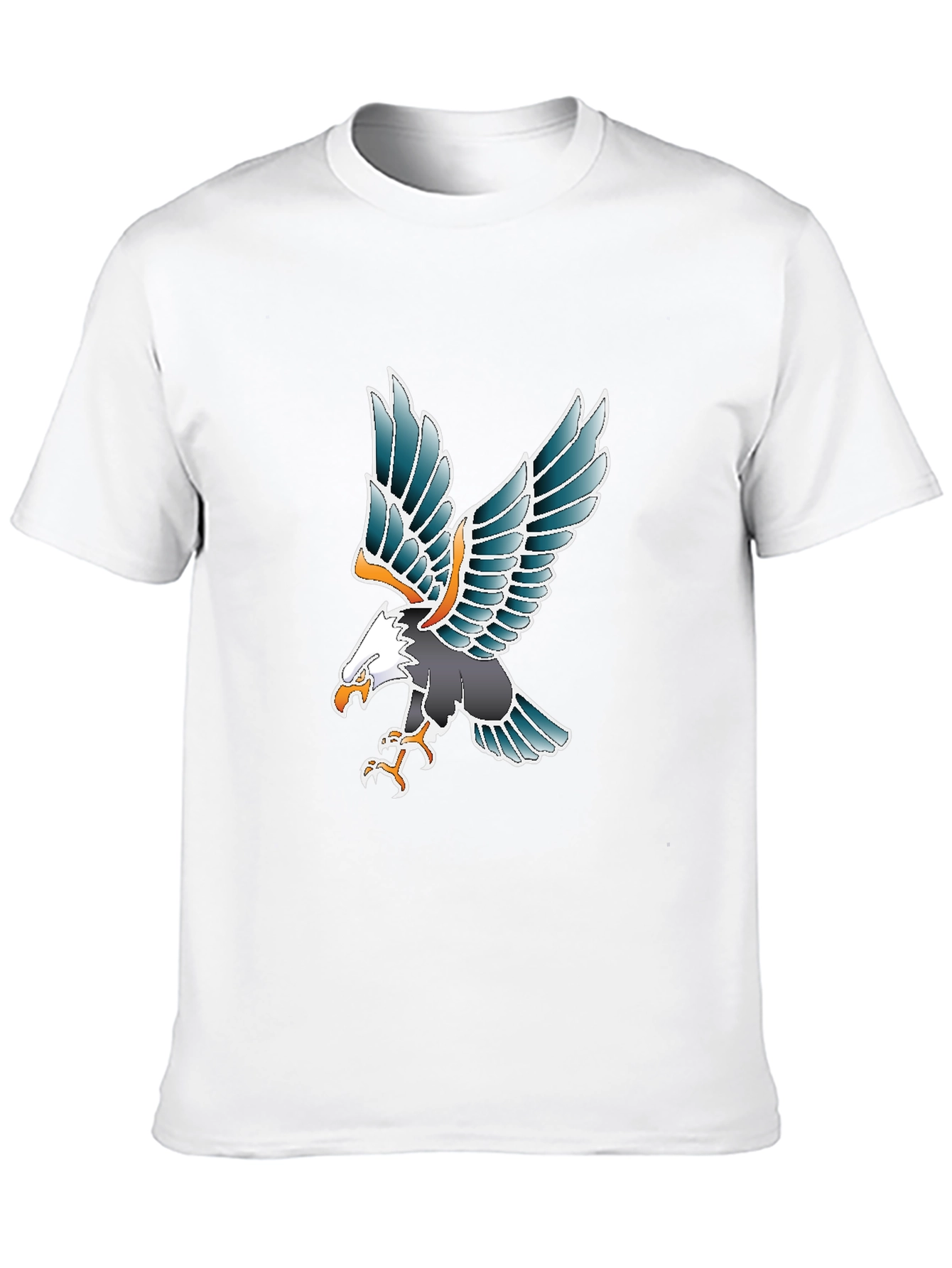 Eagle Graphic Tee - Black Cotton Blend