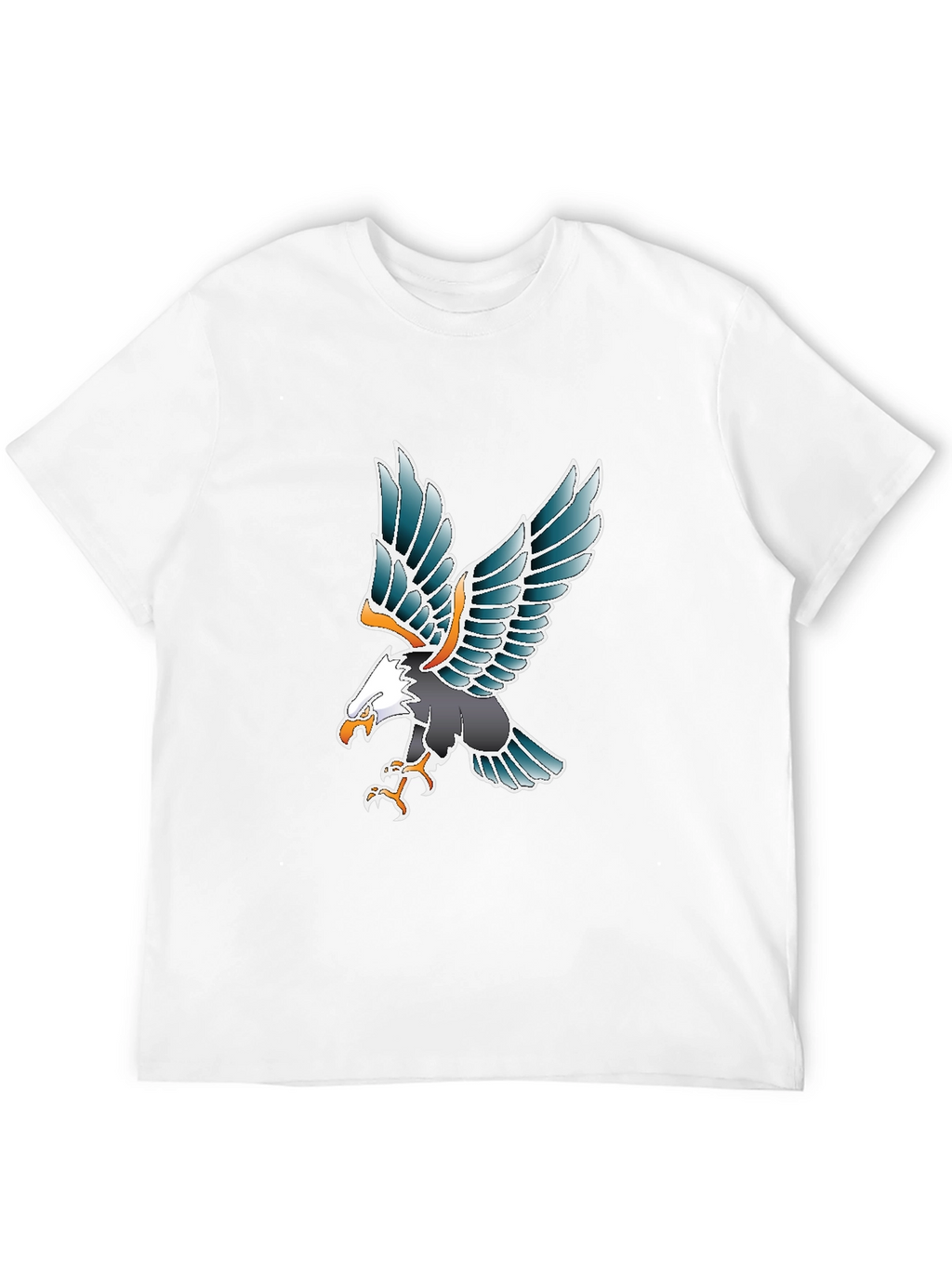 Eagle Graphic Tee - Black Cotton Blend