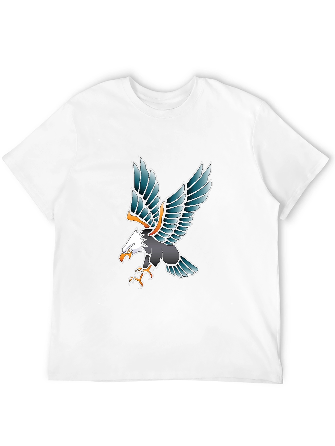 Eagle Graphic Tee - Black Cotton Blend