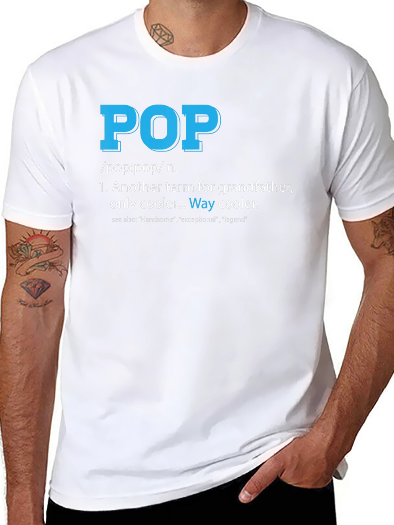 Cool Pop Definition T-Shirt for Grandfathers