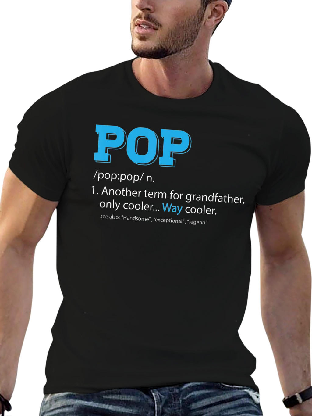 Cool Pop Definition T-Shirt for Grandfathers
