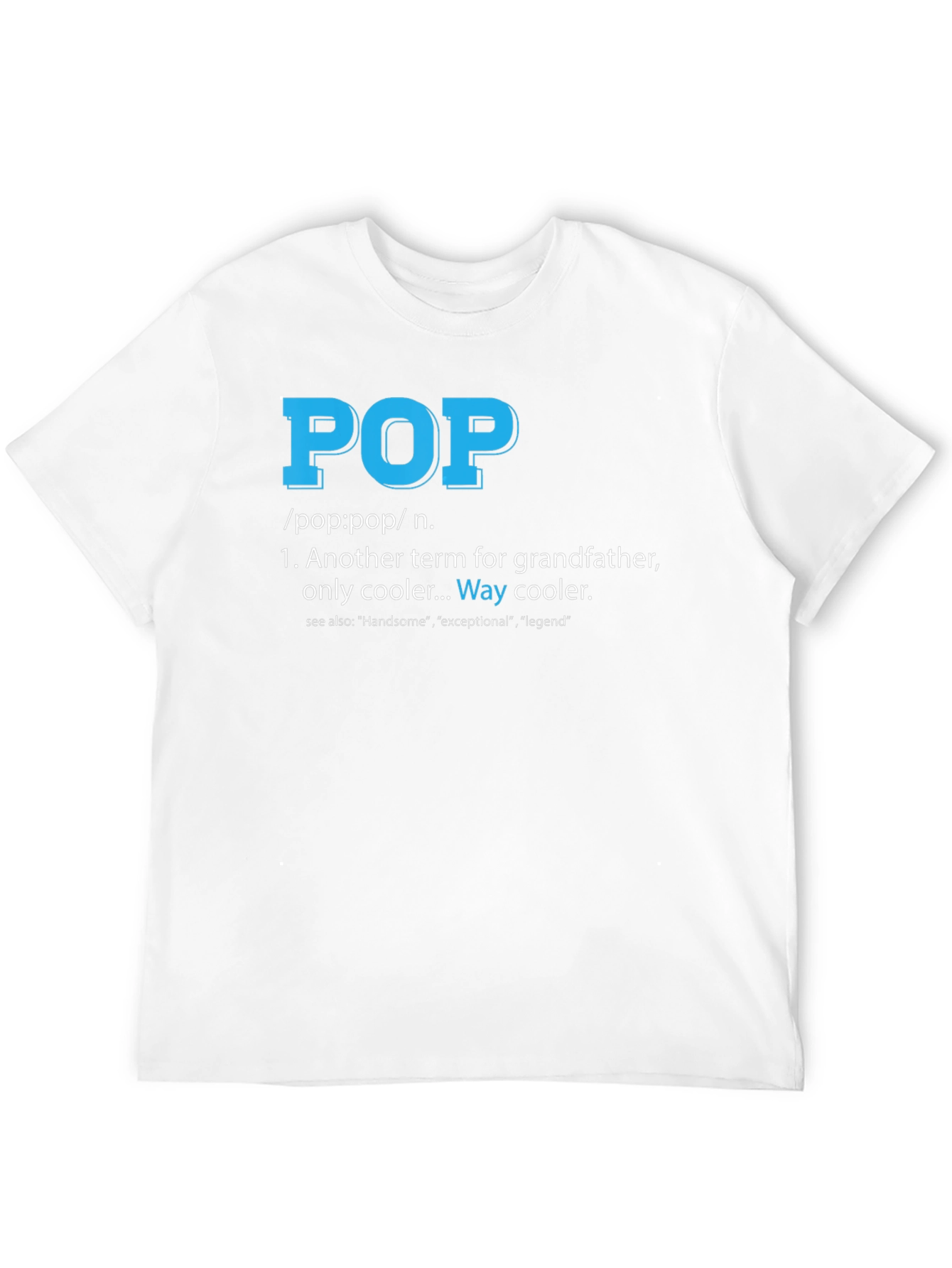 Cool Pop Definition T-Shirt for Grandfathers