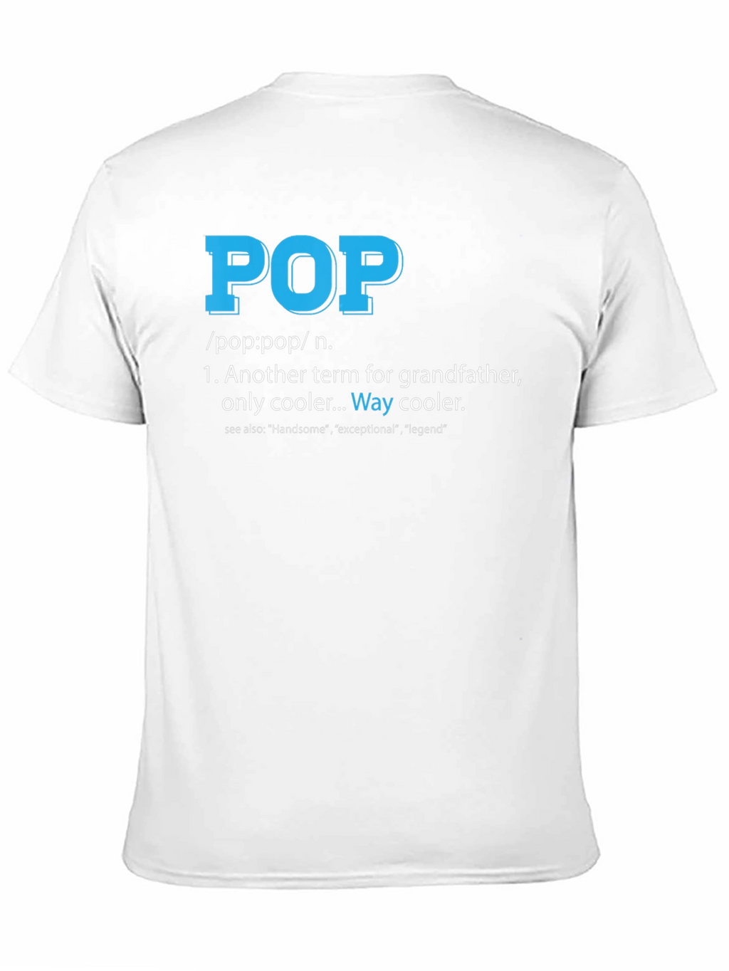 Cool Pop Definition T-Shirt for Grandfathers