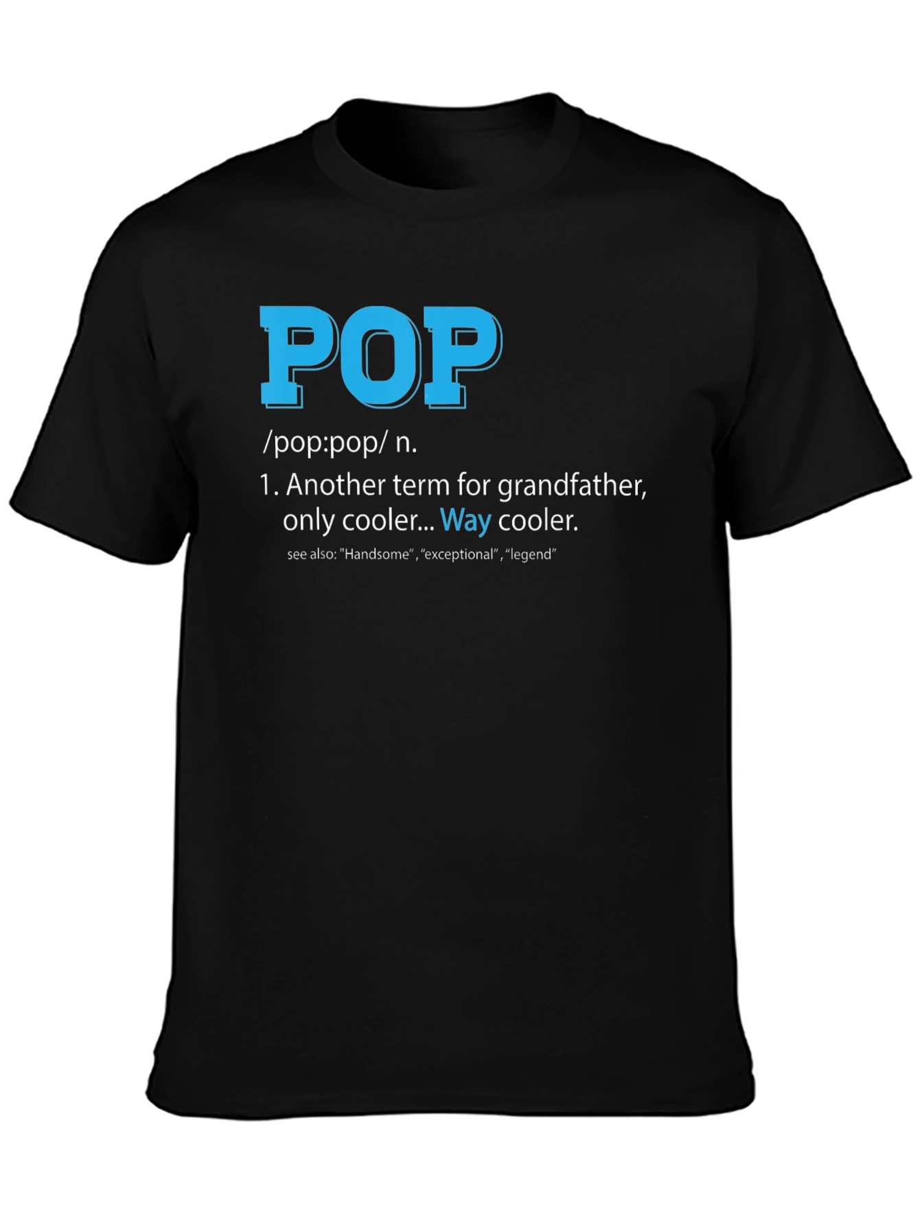 Cool Pop Definition T-Shirt for Grandfathers