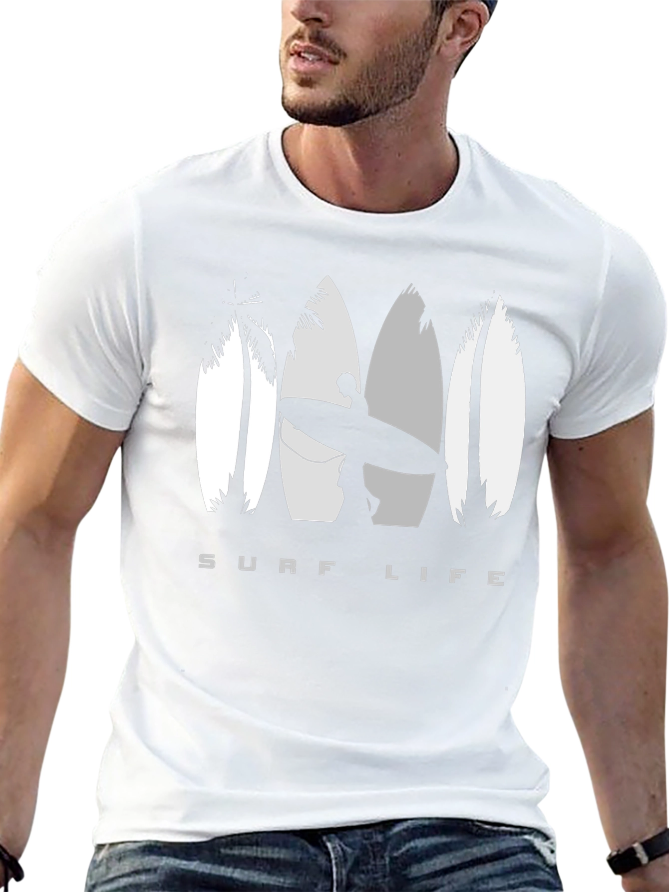 Surf Life Graphic Tee - Black